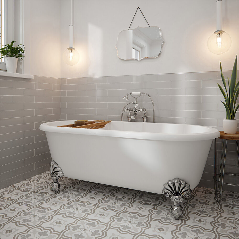 Hasta Gloss 300x75 Ceramic Wall - Cream, Grey, Duck Egg