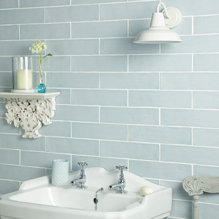 Hasta Gloss 300x75 Ceramic Wall - Cream, Grey, Duck Egg