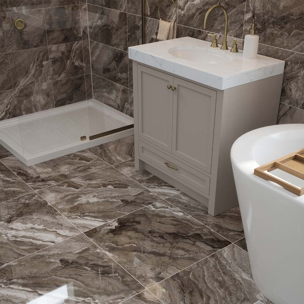 Chand Slate Grey Gloss 600x600mm