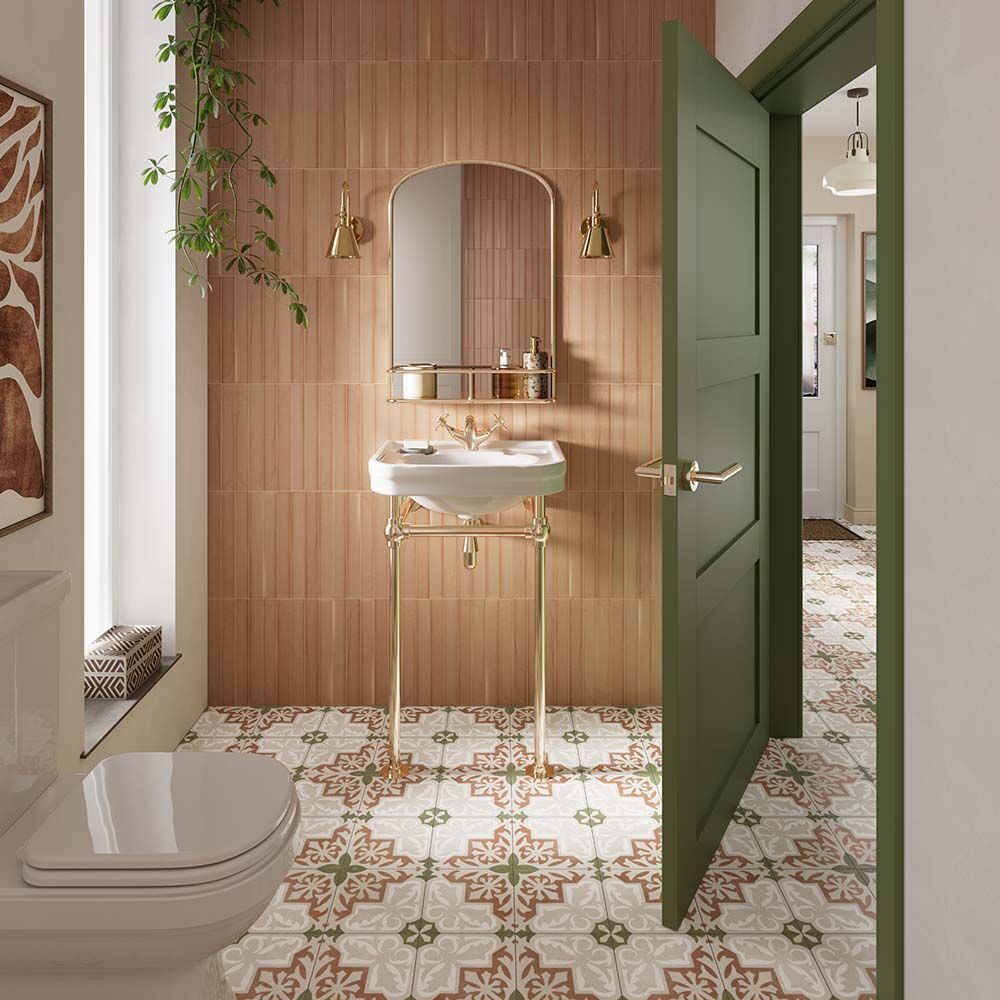Kesa Matt 400x50 - Brown, Green, White, Orange