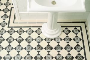 victorian floor tiles black white bathroom original style